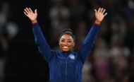 Biles after Women's pole Vault finals on the eighth day of the 2024 Paris Olympics (Image via Getty Images)